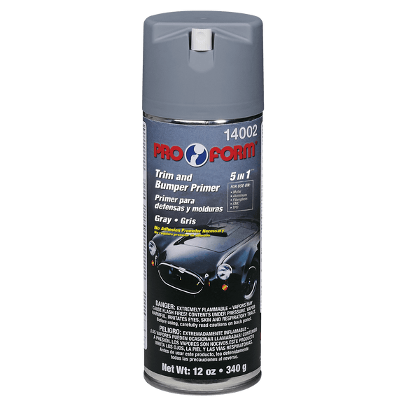 *SPRAY* TRIM AND BUMPER PRIMER GRAY 5-IN-1 12oz