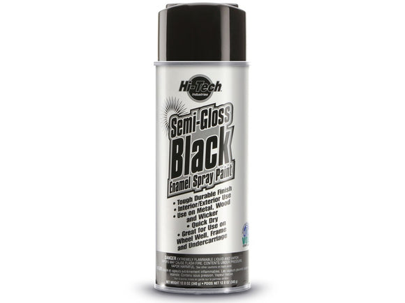 SEMI-GLOSS SATIN BLACK ENAMEL SPRAY