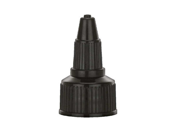 BLACK CLOSURE CAP FOR BOTTLES TIP TWIST TO OPEN