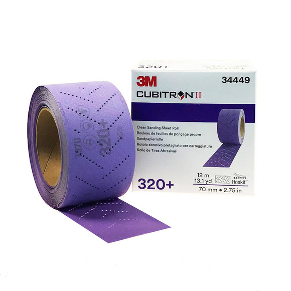 CUBITRON II 320GR HOOKIT SHEET ROLLS 2.75