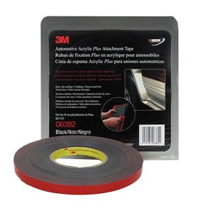 ATTACH-TAPE BLACK 1/2" X 20 YD. 3M06382