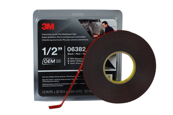 ATTACH-TAPE BLACK 1/2