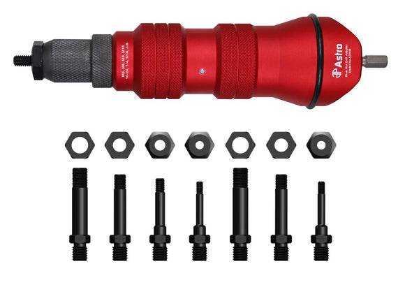 XL RIVET NUT DRILL ADAPTER WITH LARGER CAPACITY 3/8