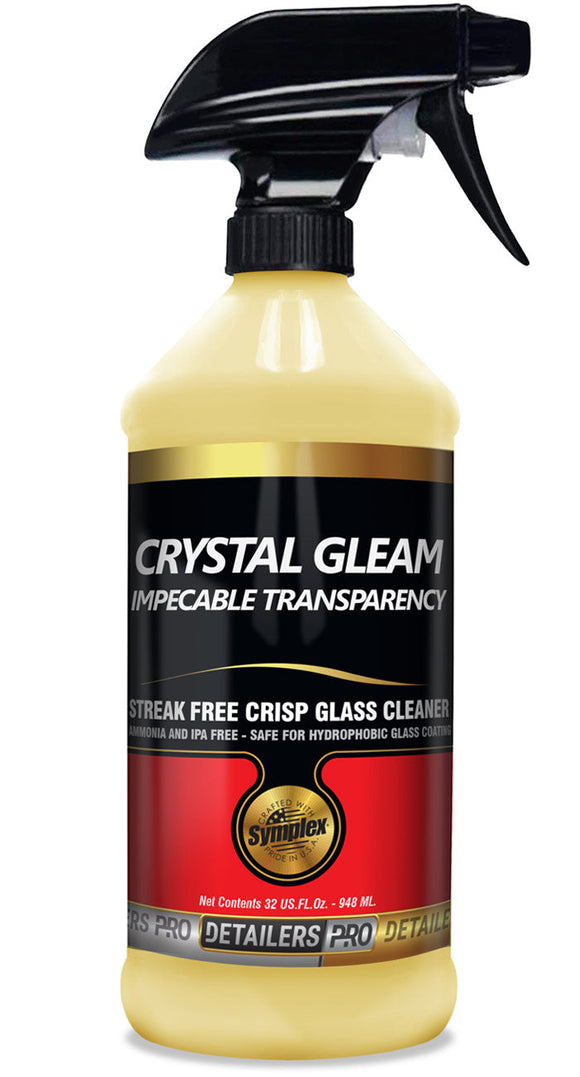 *SPRAYABLE*  32oz CRYSTAL GLEAM CRISP GLASS CLEANER