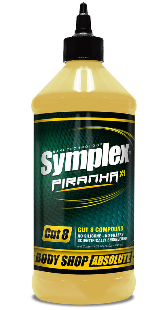 *QUART* PIRANHA X1 HYPER CUT COMPOUND BODY SHOP