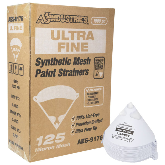 (AES9196) *ULTRA FINE* 125 MICRON MESH PAINT STRAINERS BOX 1000