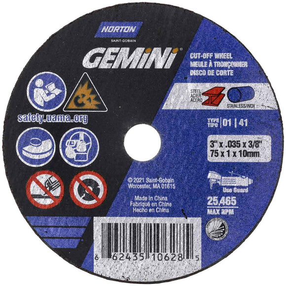 NORTON GEMINI CUT OFF DISC 3
