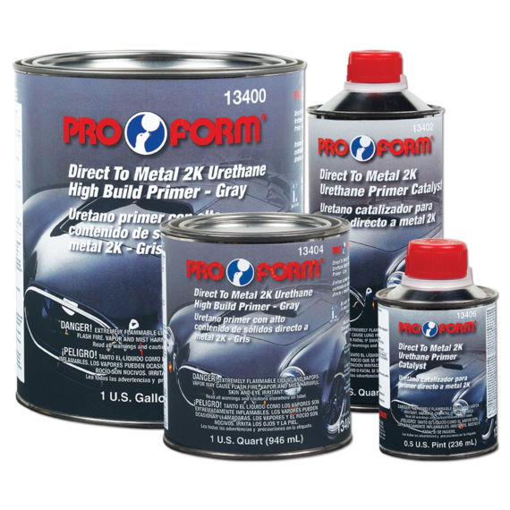 *QUART* DTM 2K HIGH BUILD URET. PRIMER 4:1 BLACK