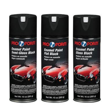 ENAMEL PAINT AEROSOL GLOSS BLACK 12oz