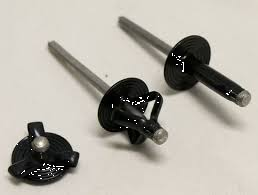 3/16" LARGE F. TRI-FOLD POP RIVET ALUM/STEEL (100PCS)