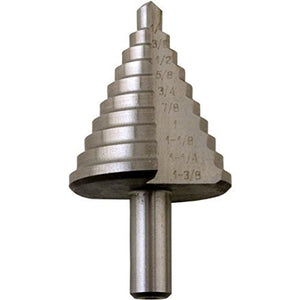 1/4"--> 3/4" H.S. STEP DRILL 3/8 SHANK