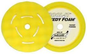6in. COOL-IT WAFFLE FOAM 2/PACK YELLOW BUFFING 44-066