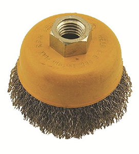 4" CRIMPED WIRE CUP BRUSH  (5/8)