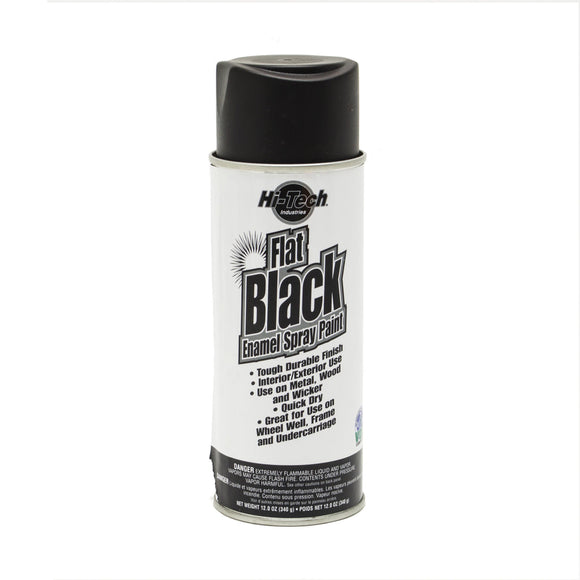 FLAT BLACK SPRAY ENAMEL 12oz