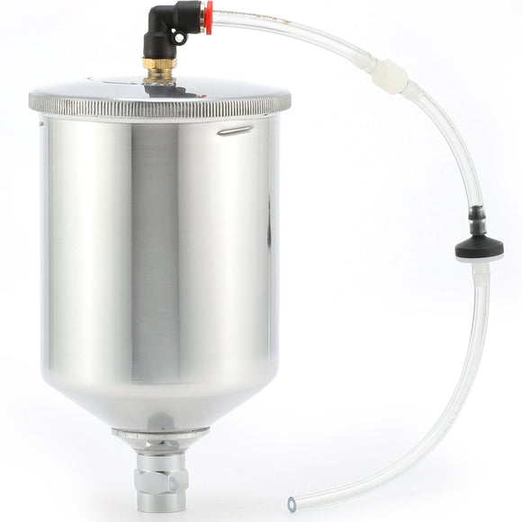 GRAVITY FEED CUP 600cc W/AIR TUBE AND CHECK VALVE