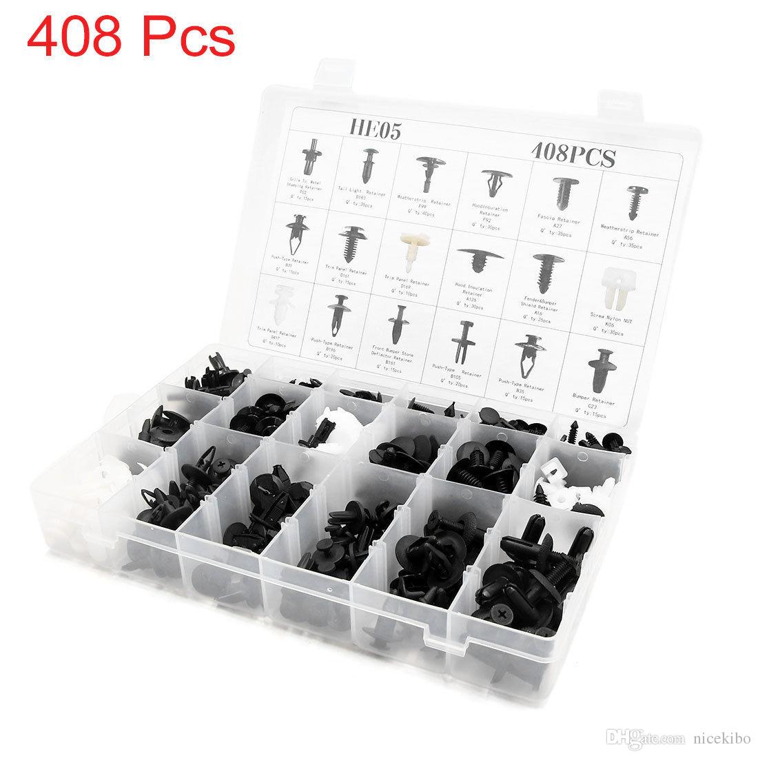 408 PCS AUTOMOTIVE PLASTIC CLIP SET ASSORTMENT – PLUS PBE DISTRIBUTORS
