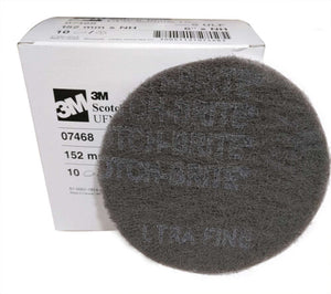 SCUFF DISC 6" HOOKIT GRAY FINE (10PADS)